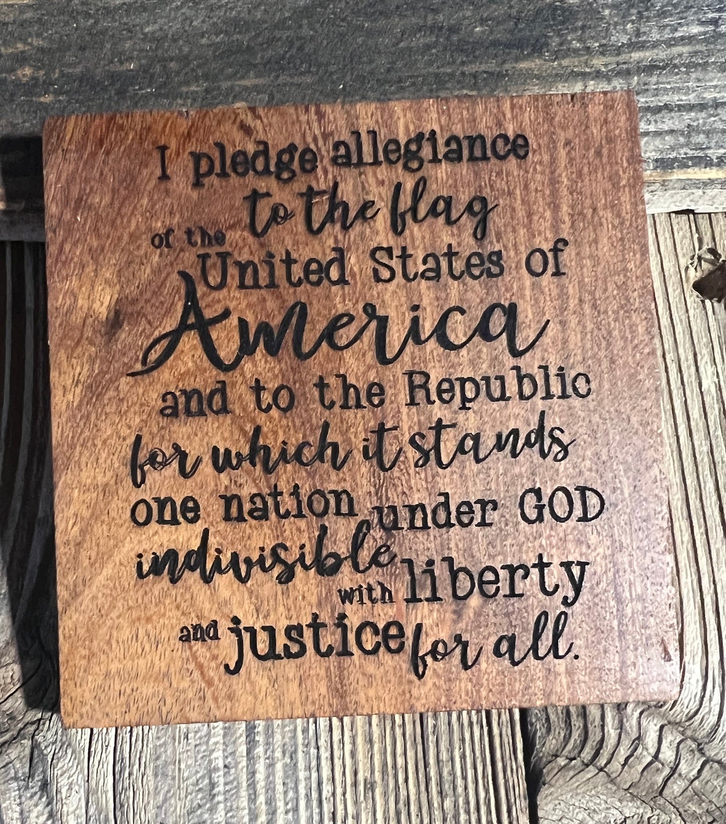 AMERICA 250 - 4” Wooden Coasters