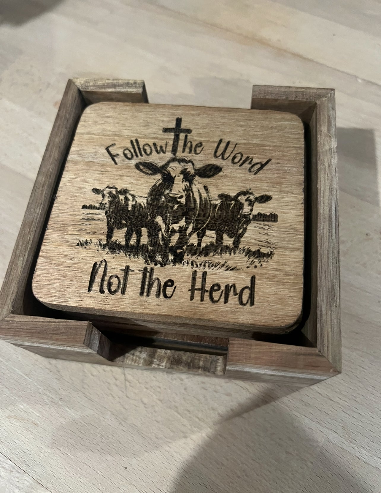 Follow the Word not the Herd - Coaster Set