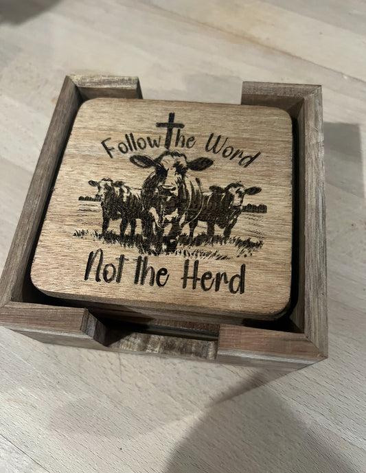 Follow the Word not the Herd - Coaster Set