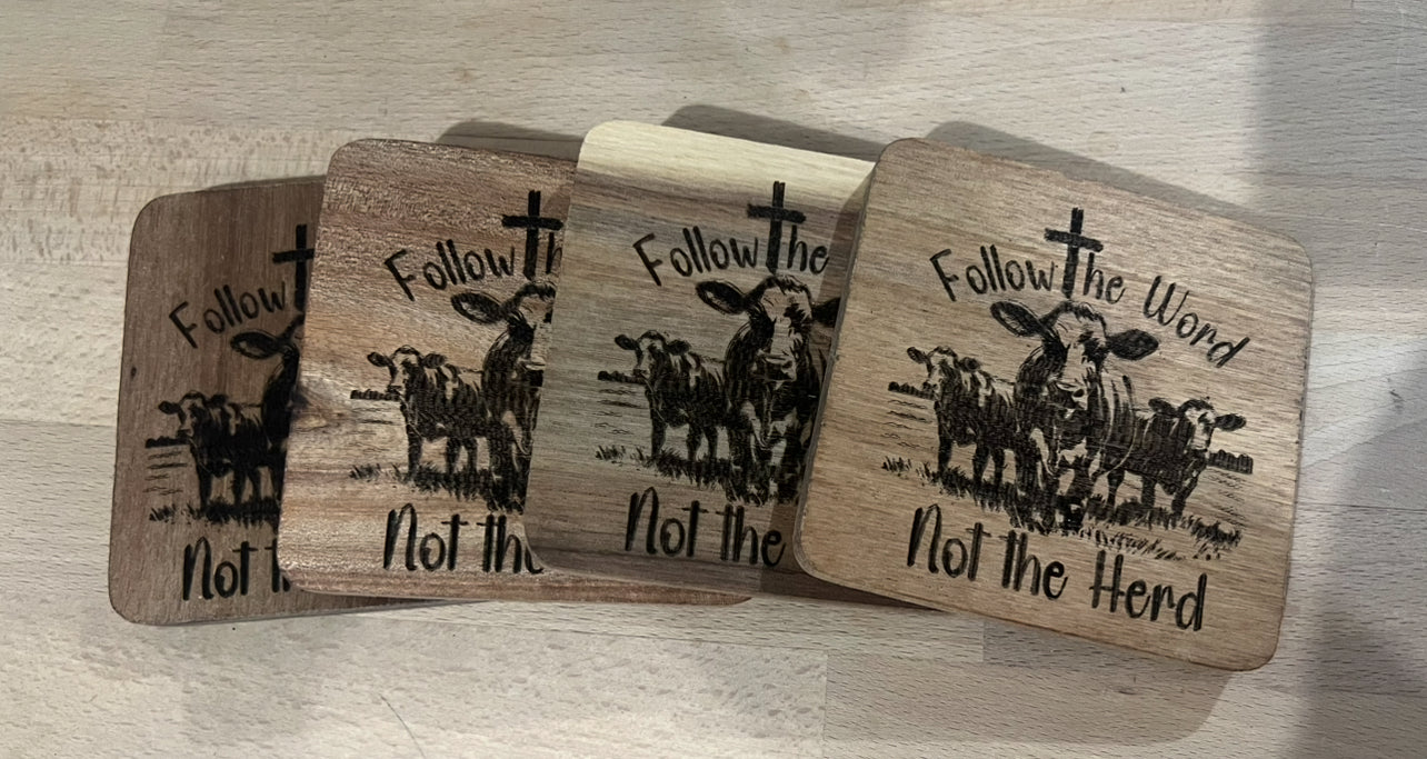 Follow the Word not the Herd - Coaster Set