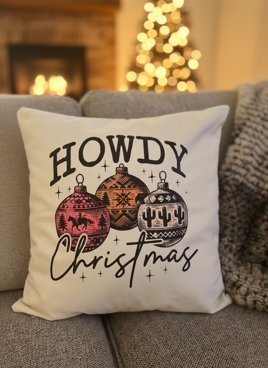 HOWDY Christmas - Pillow Cover