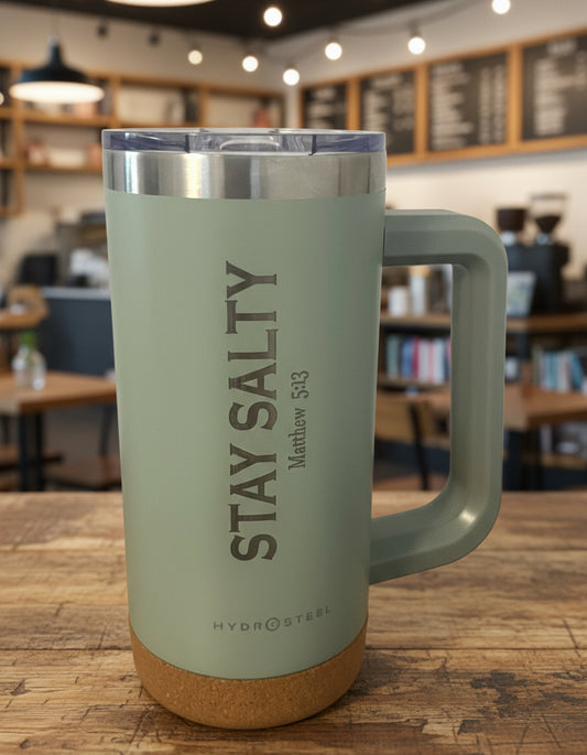 “STAY SALTY” Tumbler, 18oz