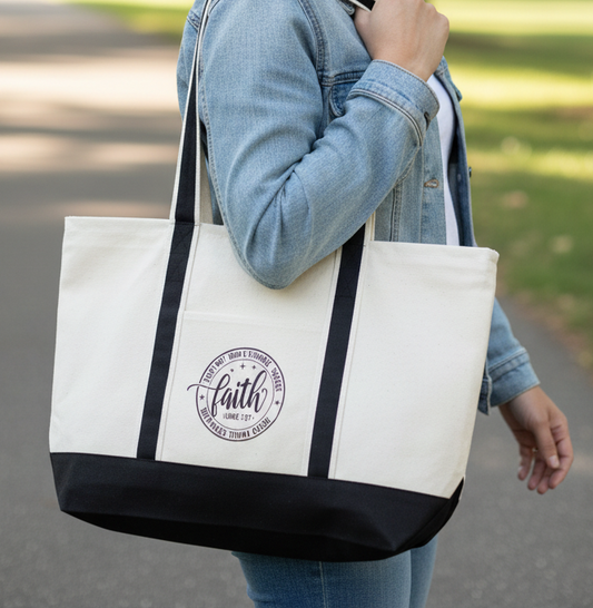 Faith - Lg. Canvas Tote