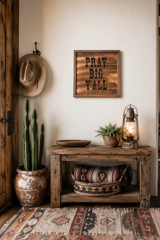 PRAY BIG Y’ALL - Wooden Sign