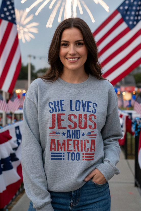 She Loves Jesus and America Too - Crew